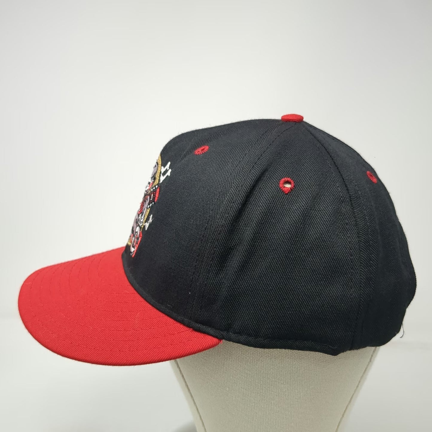Pro-Line Snapback Black Red Vintage New Britain Rock Cats Baseball Hat MiLB