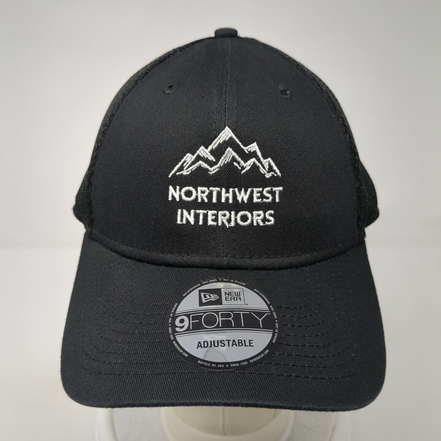 Northwest Interiors Snapback Trucker Hat Black OS Adjustable Mesh 9Forty New Era