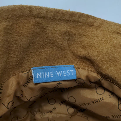 Nine West Women's Bucket Hat Tan Lined Spell Out Logo Button