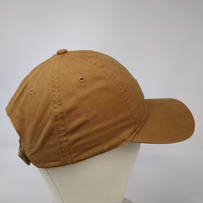 Carhartt Baseball Cap Brown One Size Adjustable Strapback Logo Patch Canvas Hat