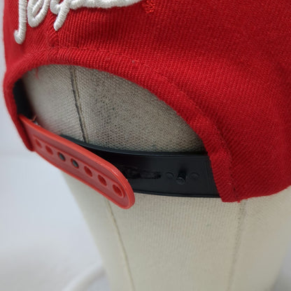Zephyr Snapback Red Black White One Size Maryland Terps M Hat Flat Brim Acrylic