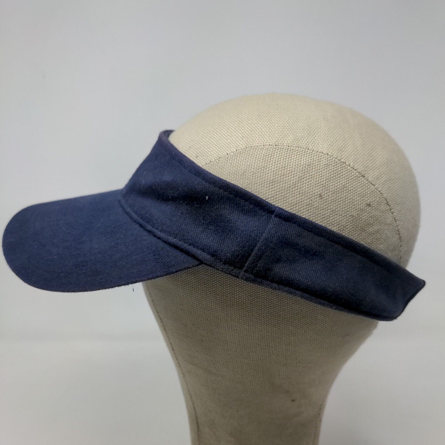 AeroCap Men's Strapback Sun Visor Cap Hat Blue Adjustable Embroidered Logo