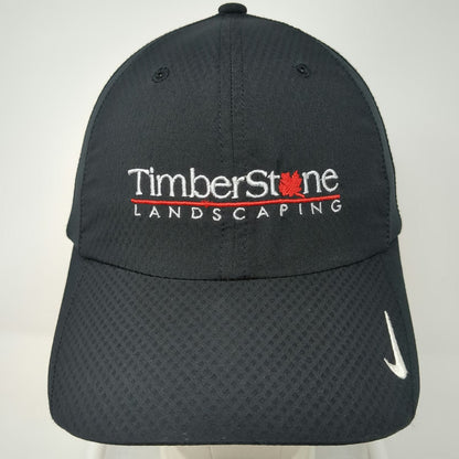 Nike Baseball Cap Black One Size Strapback TimberStone Landscaping Golf Hat