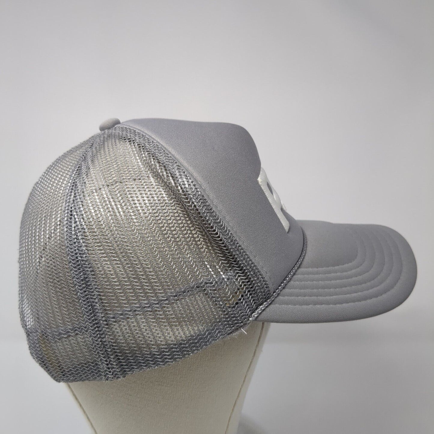 RH Snapback Rope Trucker Hat Gray One Size Embroidered Letter Otto