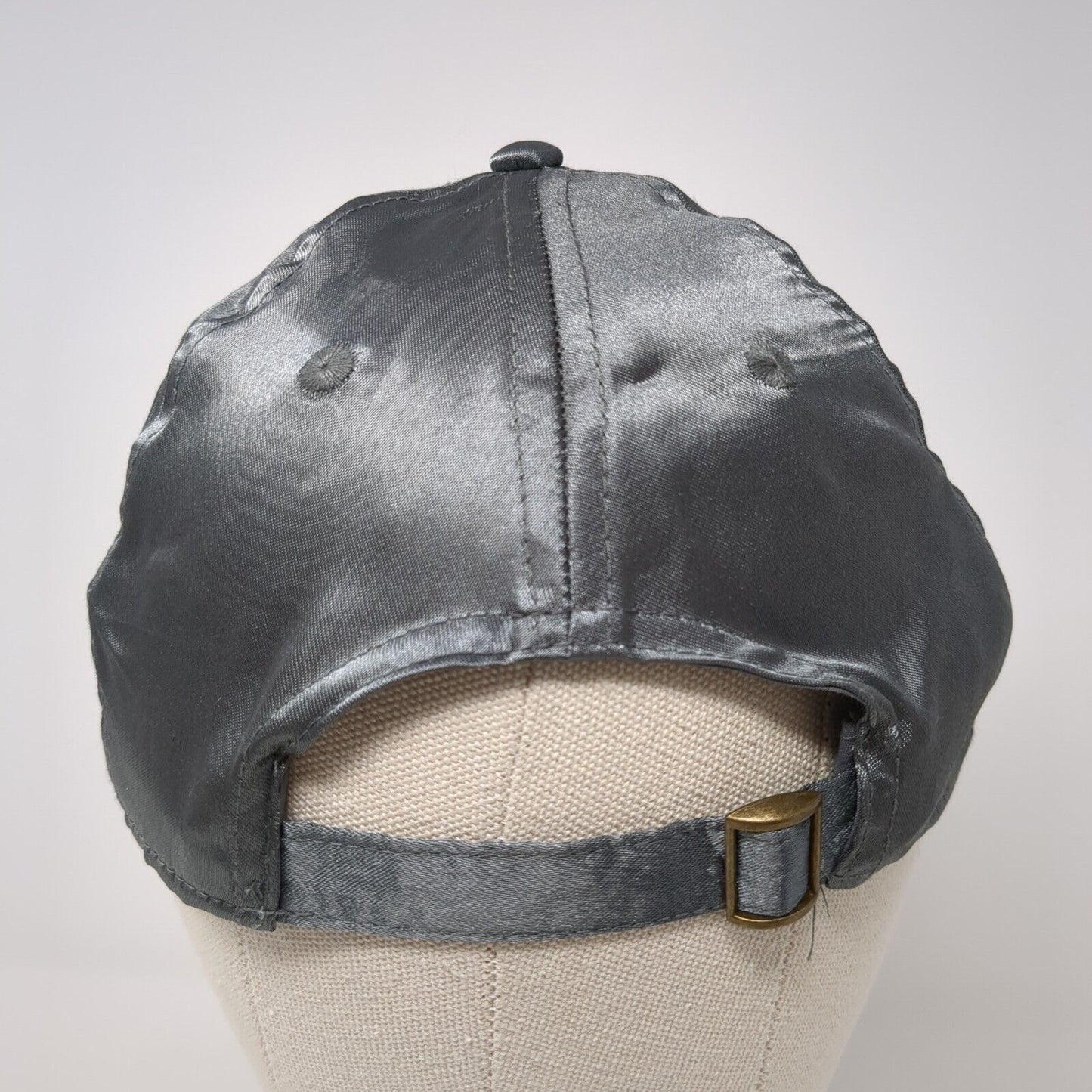 Unbranded Slideback Hat Gray One Size Solid Adjustable Blank 6 Panel
