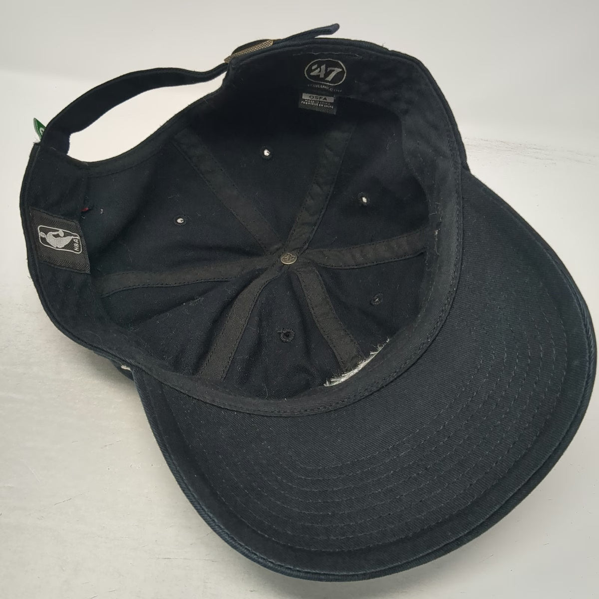 Boston Celtics NBA '47 Cap Hat Black One Size Adjustable Slideback Shamrock
