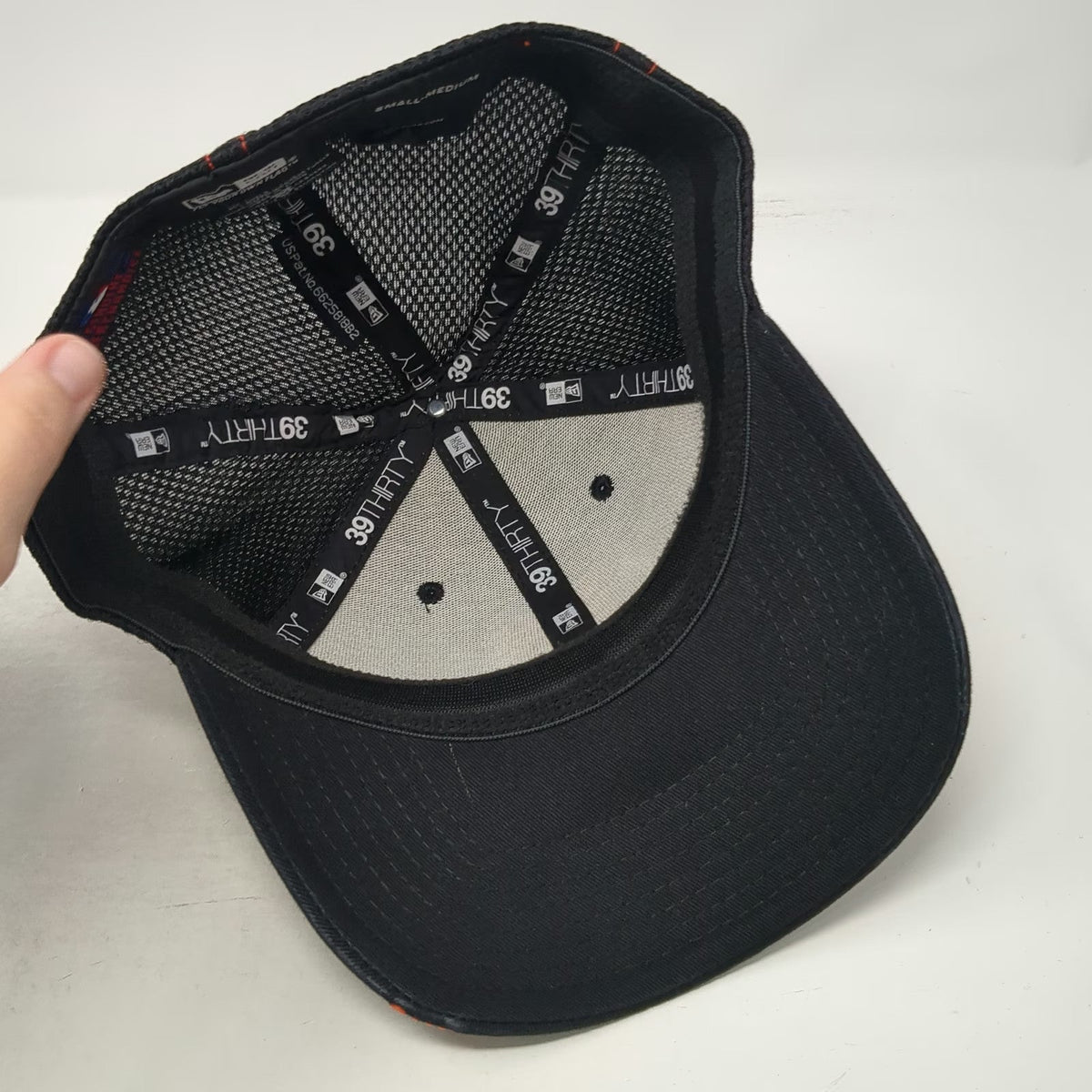 San Francisco Giants MLB New Era Baseball Cap Hat Black Orange M Mesh Stretch