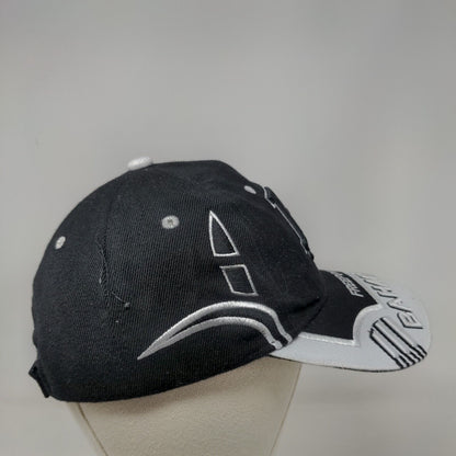 Freeport Bahamas Strapback Hat Black Embroidered Logo Adjustable