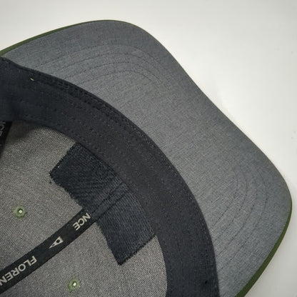 Florence Trucker Hat Green Camo One Size Hawaii Patch Perforated Snapback