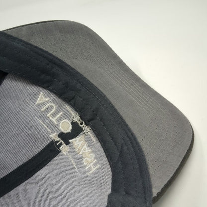 Robbi Baseball Cap Gray One Size Valet Auto Wash Strapback Bow Tie Logo Hat