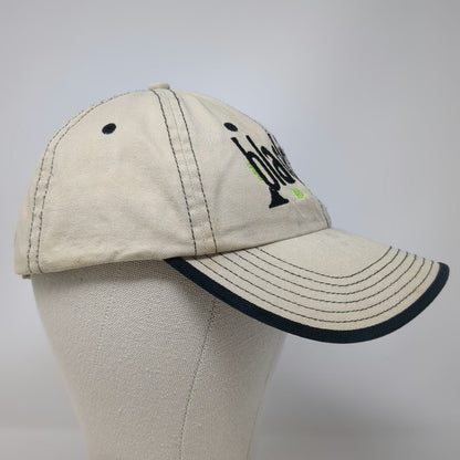 Port Authority Baseball Cap Beige OSFM Blackfoot Bands Trumpet Music Blue Hat
