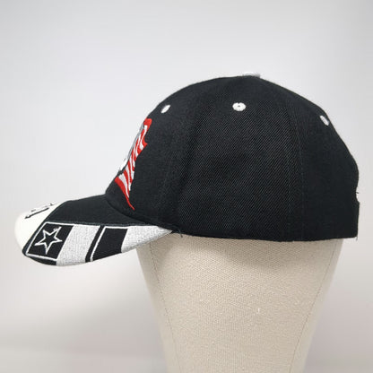 Baseball Cap Black White Red Blue One Size Eagle USA Strapback Hat Embroidery