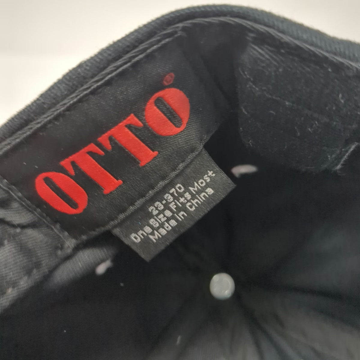 Otto Baseball Cap Black One Size Hat UDY Cattle Co Rockland ID Strapback Cotton