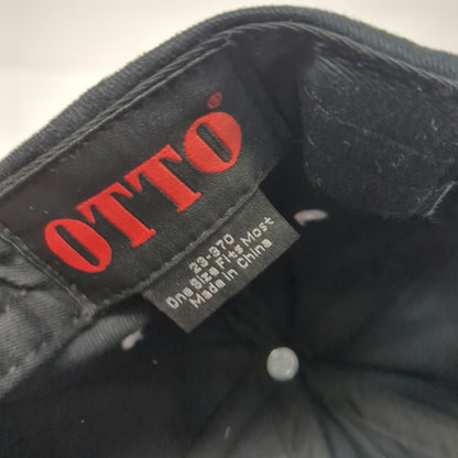 Otto Baseball Cap Black One Size Hat UDY Cattle Co Rockland ID Strapback Cotton