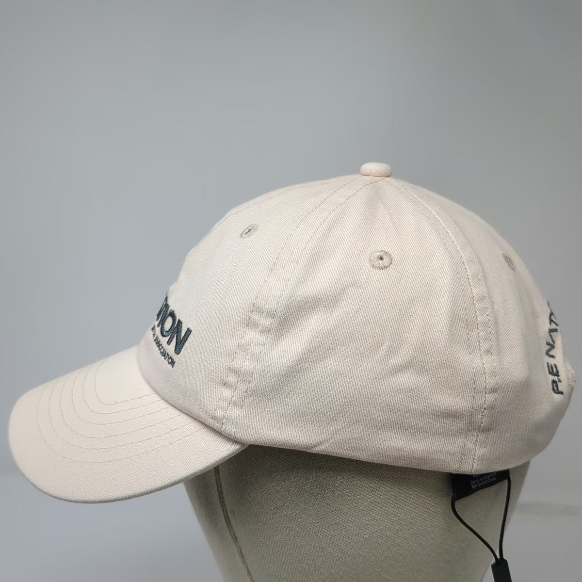 P.E Nation Baseball Cap Beige One Size Embroidered Logo Strapback Worldwide Hat