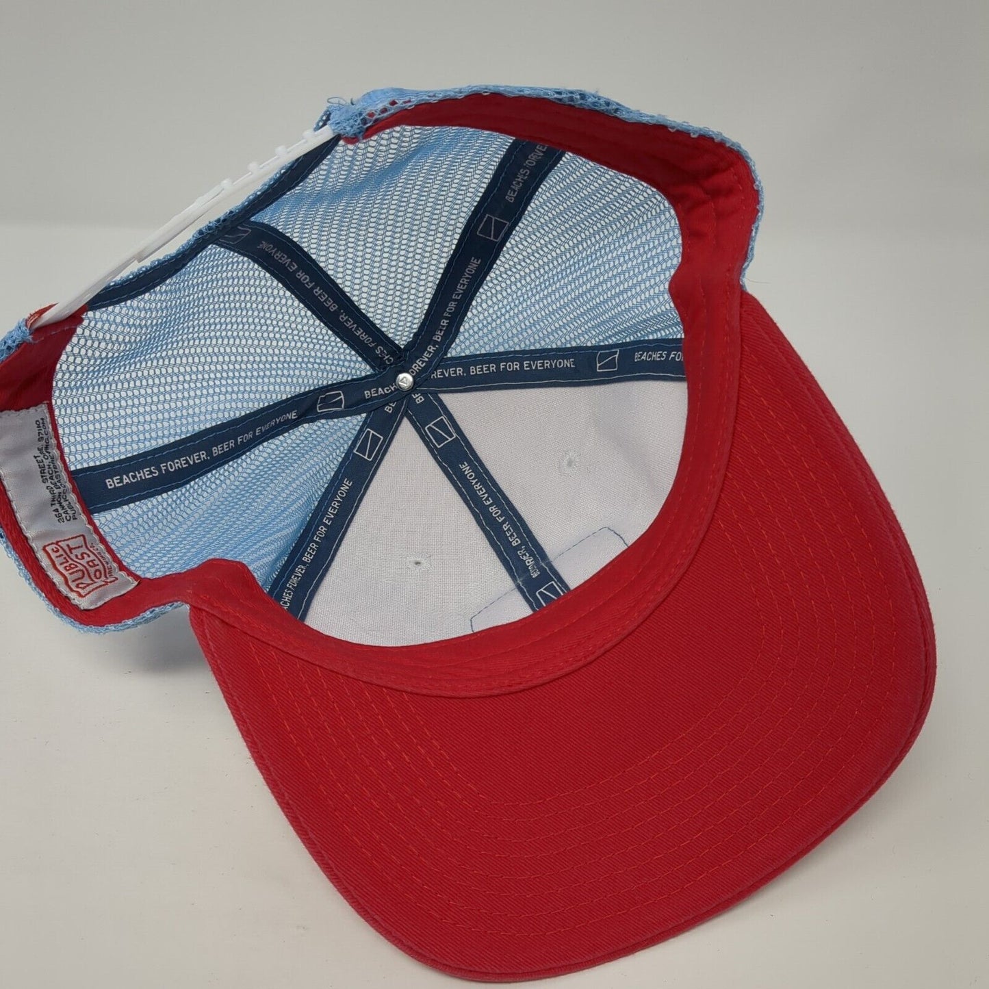 Public Coast Brewing Co Snapback Trucker Hat Multi One Size Adjustable Mesh Back