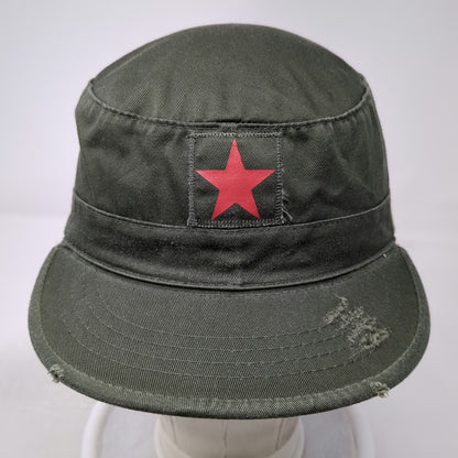 Army Cap Green 7 1/4 Red Star Military Style Combat Surplus Work Gear Hat