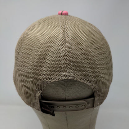 Port Authority Women's Snapback Mesh Back Hat Pink Camo Adjustable Savage Logo