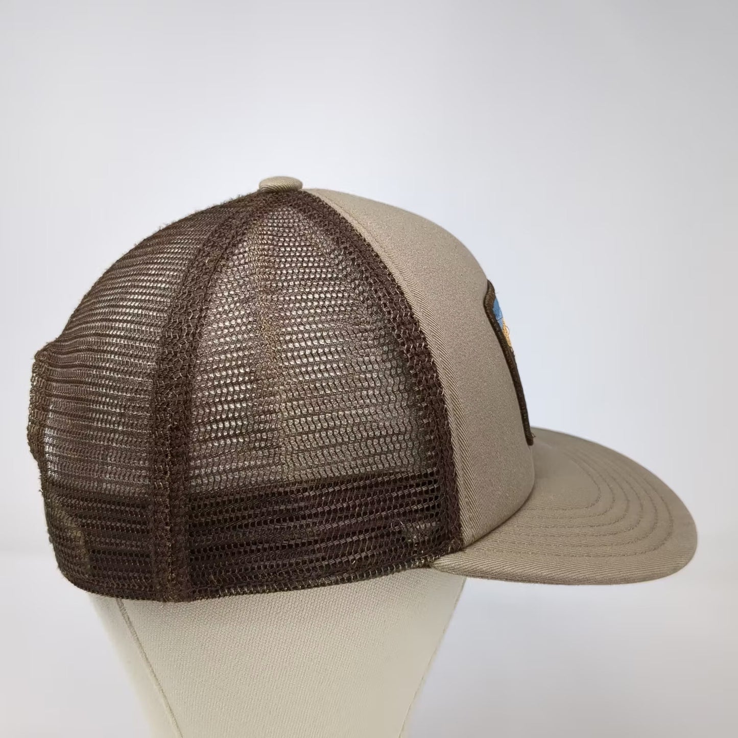 Coal Trucker Hat Brown OS Embroidered Mountain Landscape Snapback Adjustable