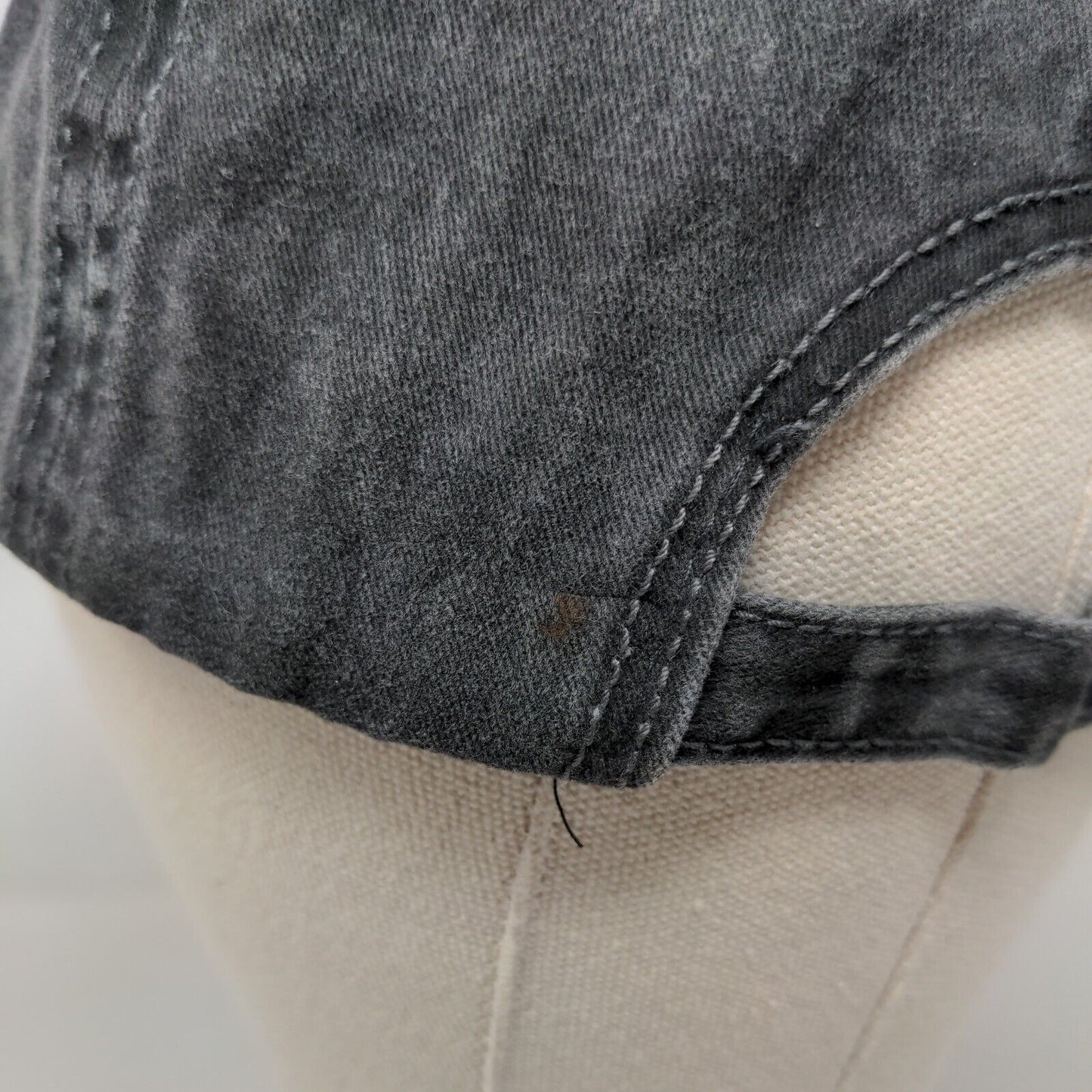 Unbranded Slideback Hat Black OSFM Adjustable Solid Blank Vent Holes