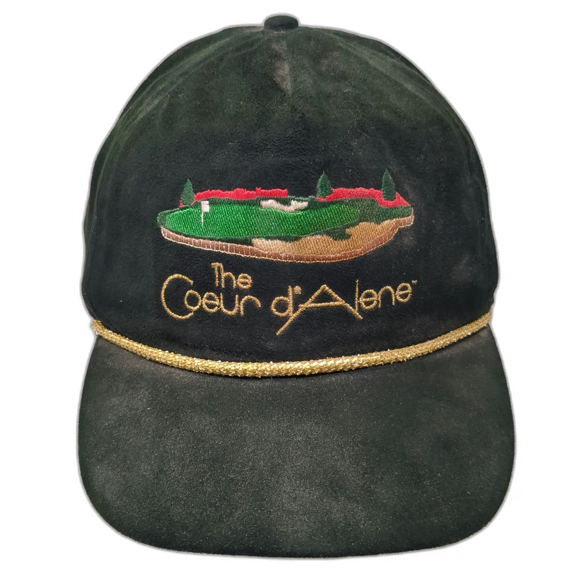 Imperial Headwear 5 Panel Green One Size Golf Hat Rope Coeur d'Alene Strapback
