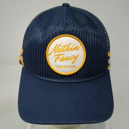 Nuthin Fancy Co. Trucker Hat Blue One Size Mesh Snapback Stripes Almost Heaven