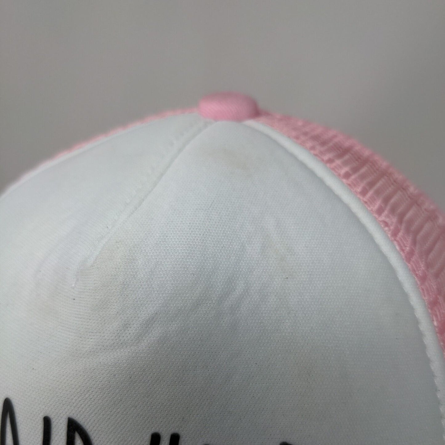 Mermaid Hair Don't Care Snapback Mesh Back Trucker Hat Pink 5-10 Years
