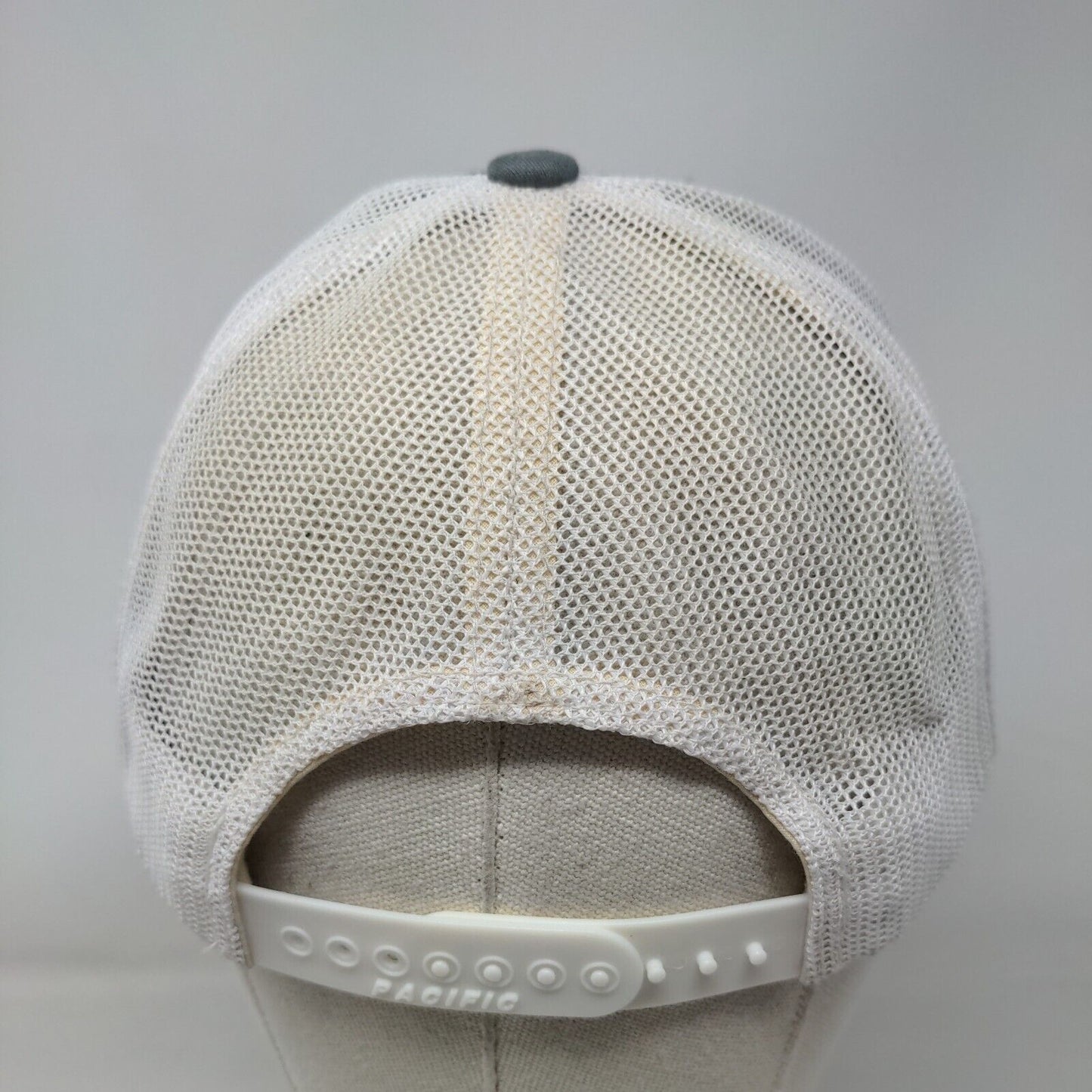 B&B Patch Snapback Mesh Back Trucker Hat Gray One Size Colorblock