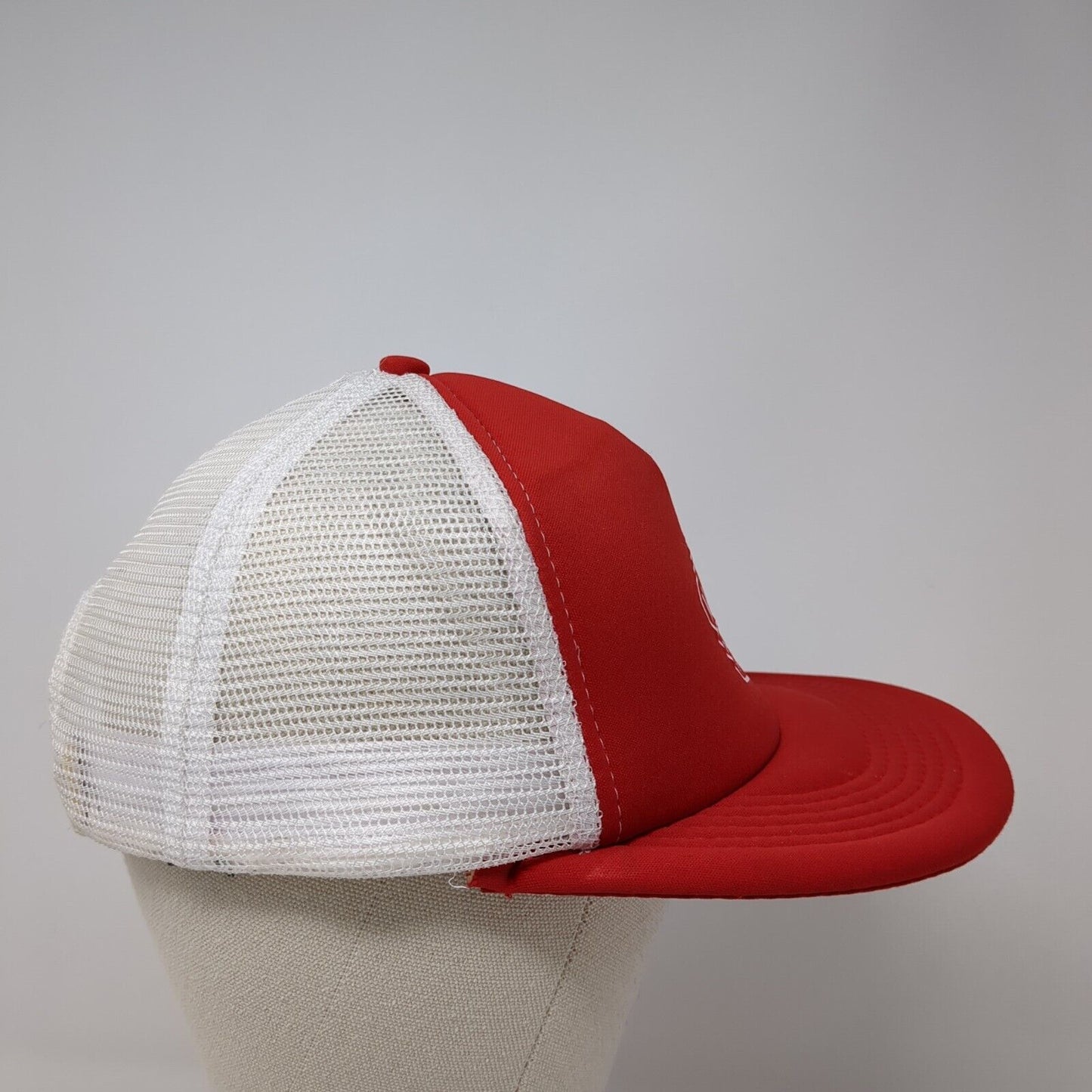 ATYPQL Wiffle Project 3662 Field Snapback Trucker Hat Red OS Adjustable Mesh