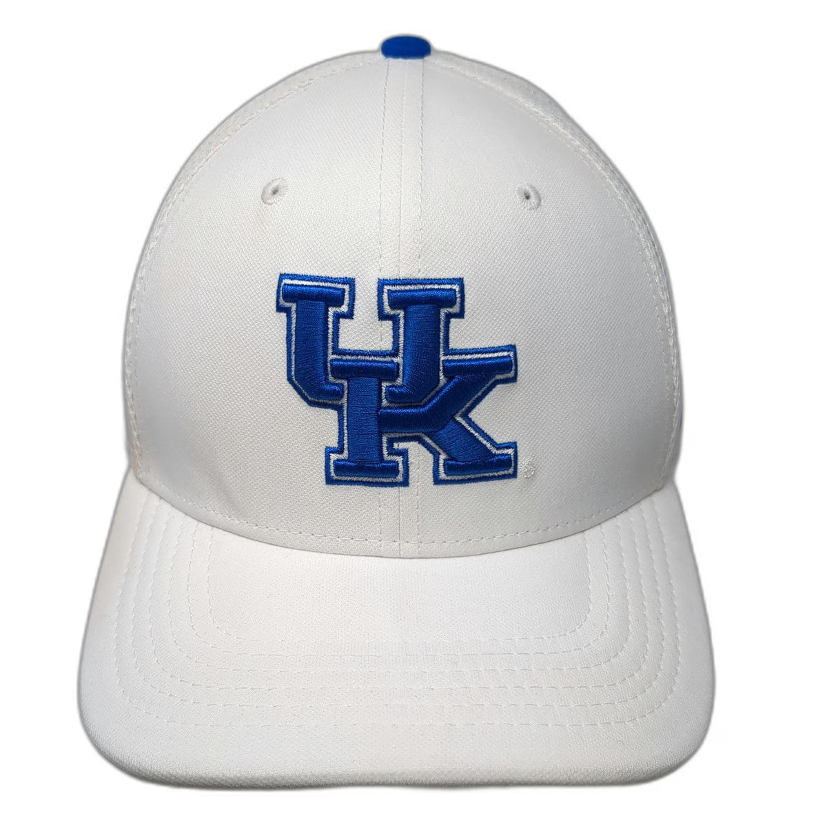 Nike Kentucky Wildcats NCAA Hat Cap White L Blue Mesh Back Dri-Fit Classic99