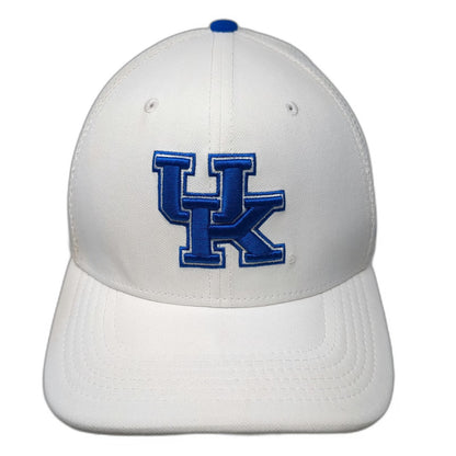 Nike Kentucky Wildcats NCAA Hat Cap White L Blue Mesh Back Dri-Fit Classic99