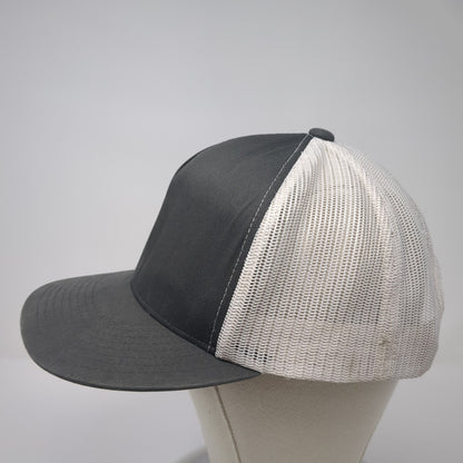 Idaho Trucker Hat Gray OS Adjustable Embroidered Mesh Back Classics Yupoong