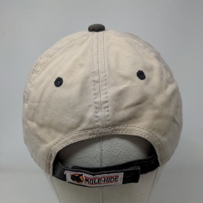 Mule-Hide Products Est. 1906 Strapback Hat Tan One Size Embroidered Logo