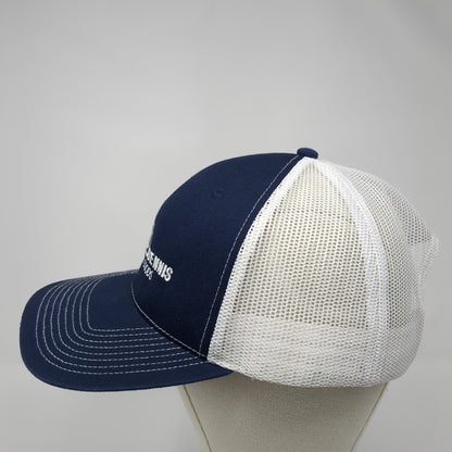 Denny Dennis Sporting Goods Snapback Trucker Hat Blue XL Mesh Back