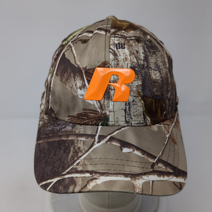 Russell Fitted Hat Camouflage L/XL Lightweight Vented Holes 6 Panel Realtree