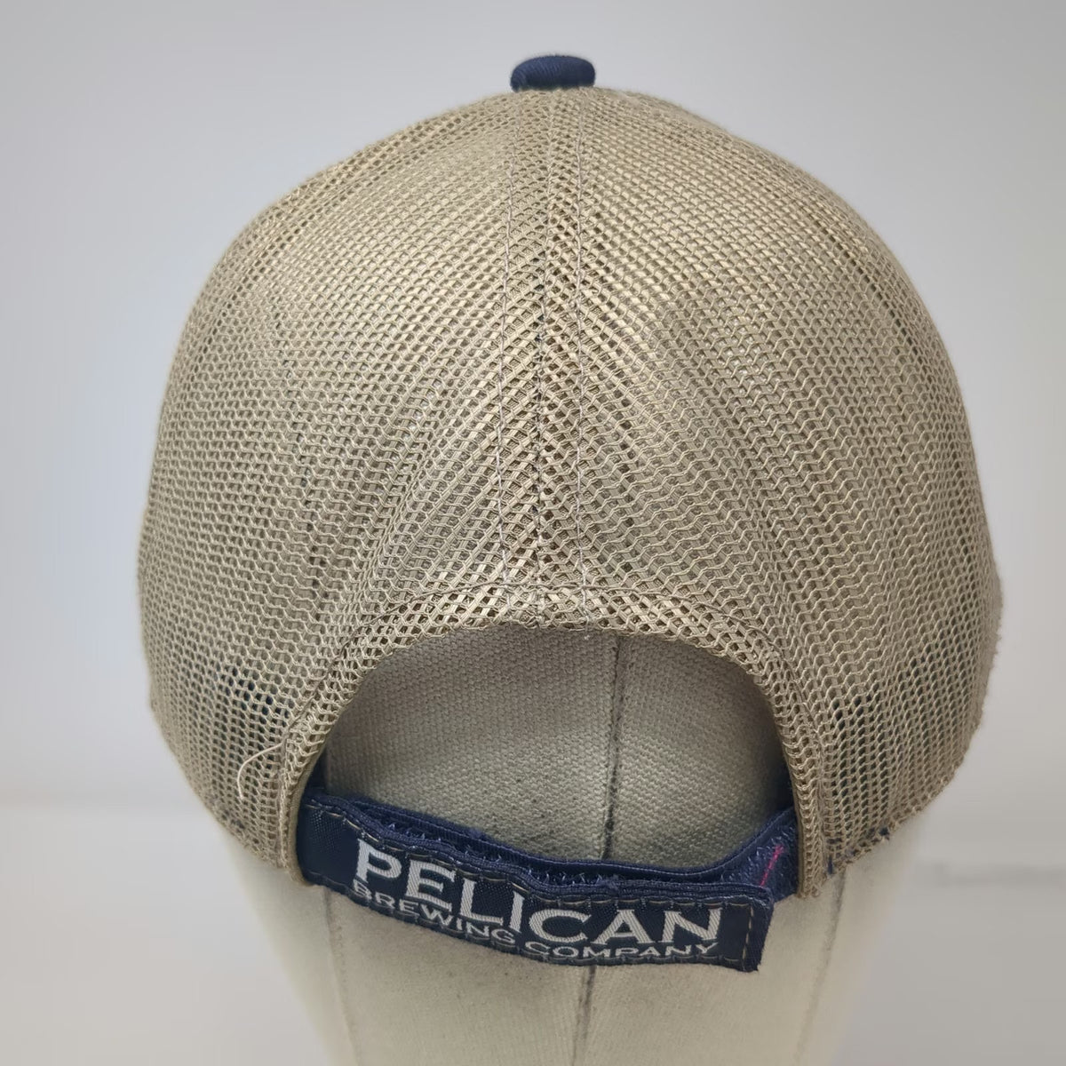Pelican Brewing Baseball Cap Blue One Size Mesh Back Patch Born at the Beach Hat