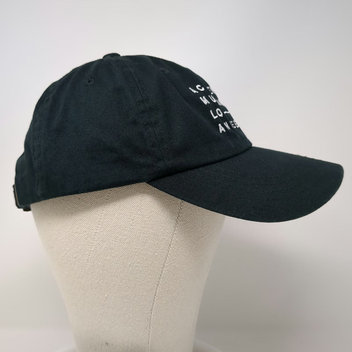 Yupoong Academy Museum Los Angeles Baseball Cap Hat Black One Size Cotton Strap