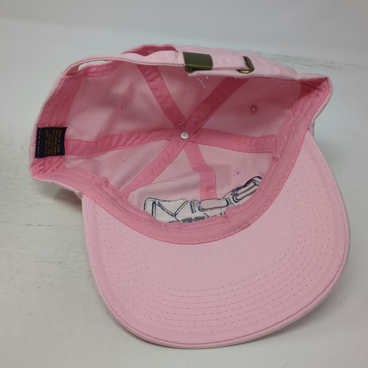 BCM Engineers ATC Logo Baseball Cap Pink OSFM Slideback Cotton Adjustable Hat