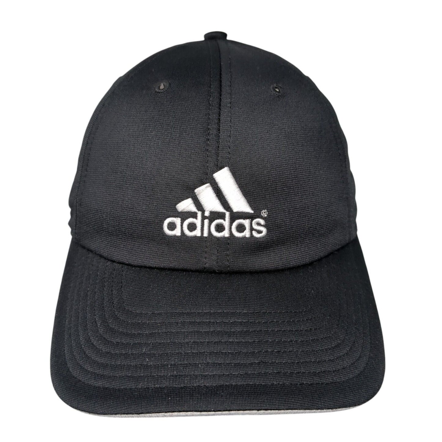 Adidas Slideback Hat Black OSFA Embroidered Adjustable 3 Stripes