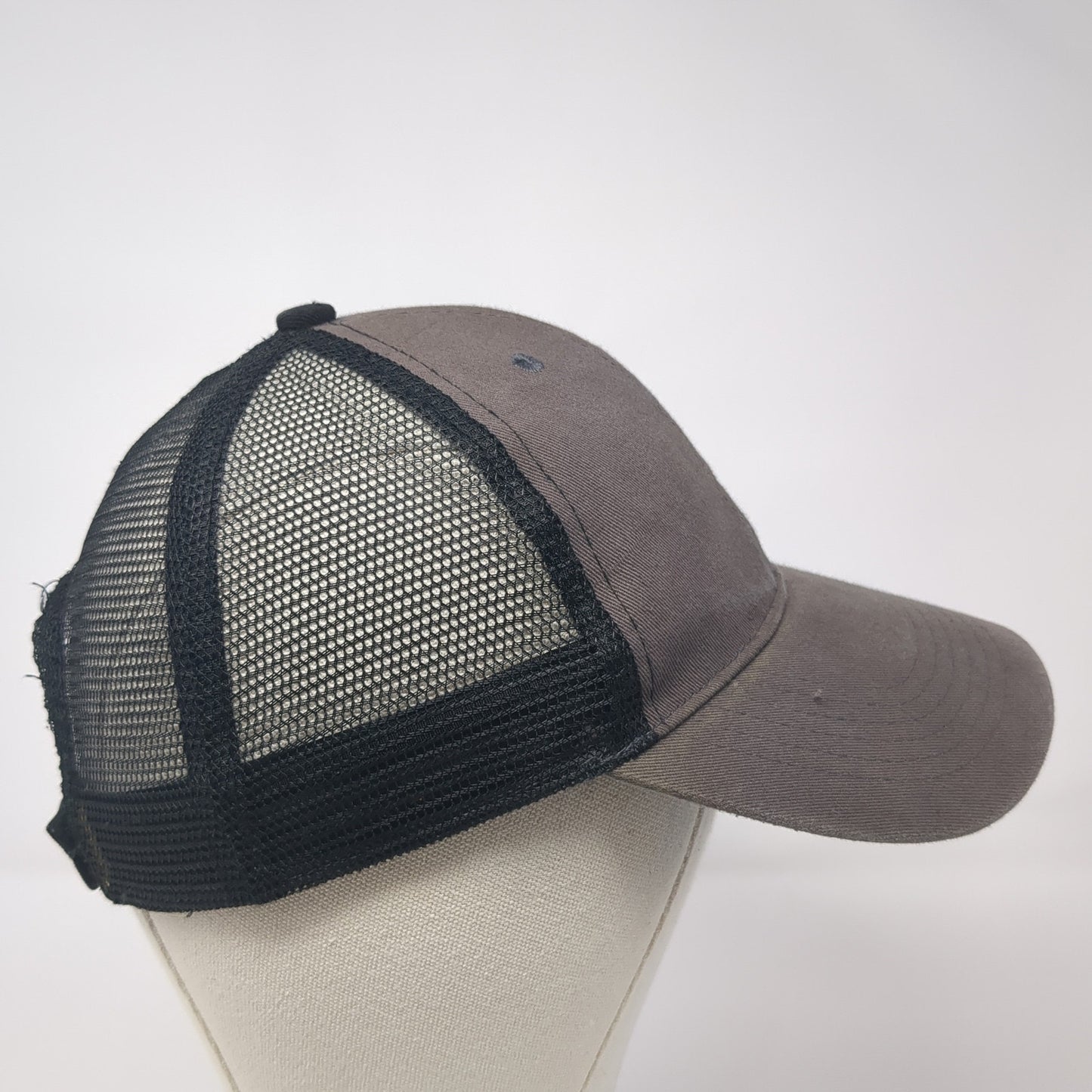 Buffalo Wild Wings Logo Strapback Trucker Hat Gray One Size Mesh Back