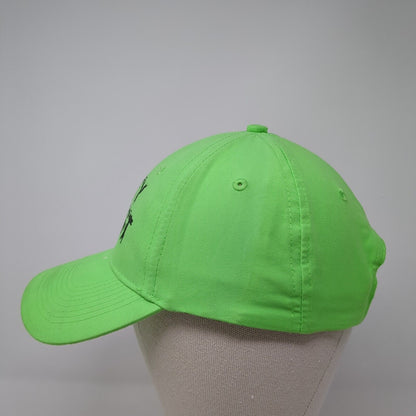 Key West Strapback Hat Green One Size Adjustable Solid 6 Panel