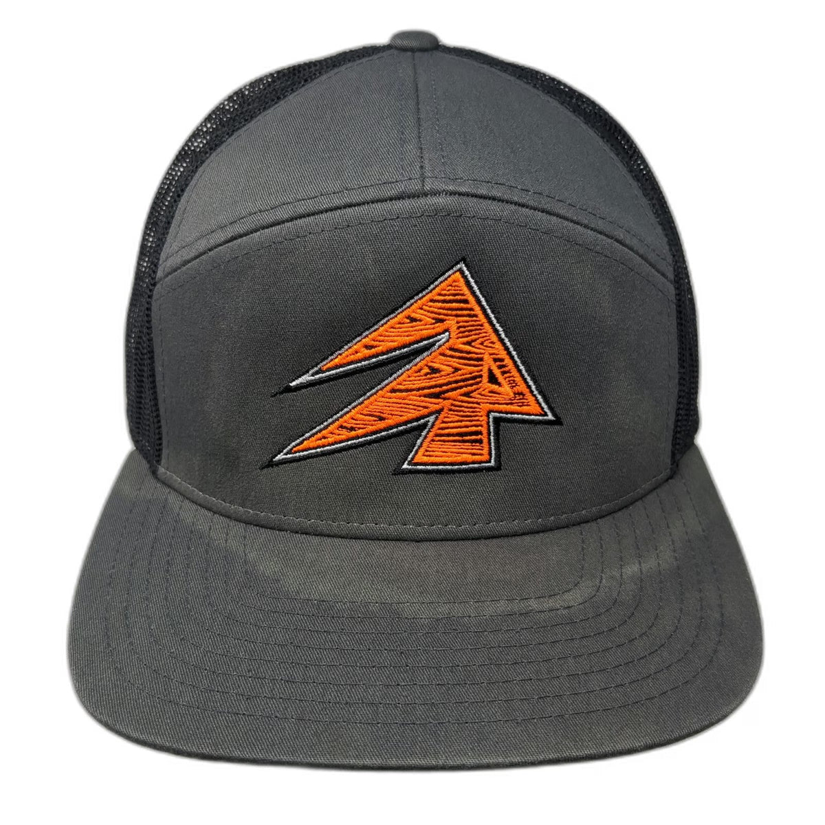 Richardson Trucker Hat Gray One Size Mesh Snapback Flat Brim Arborwear Logo