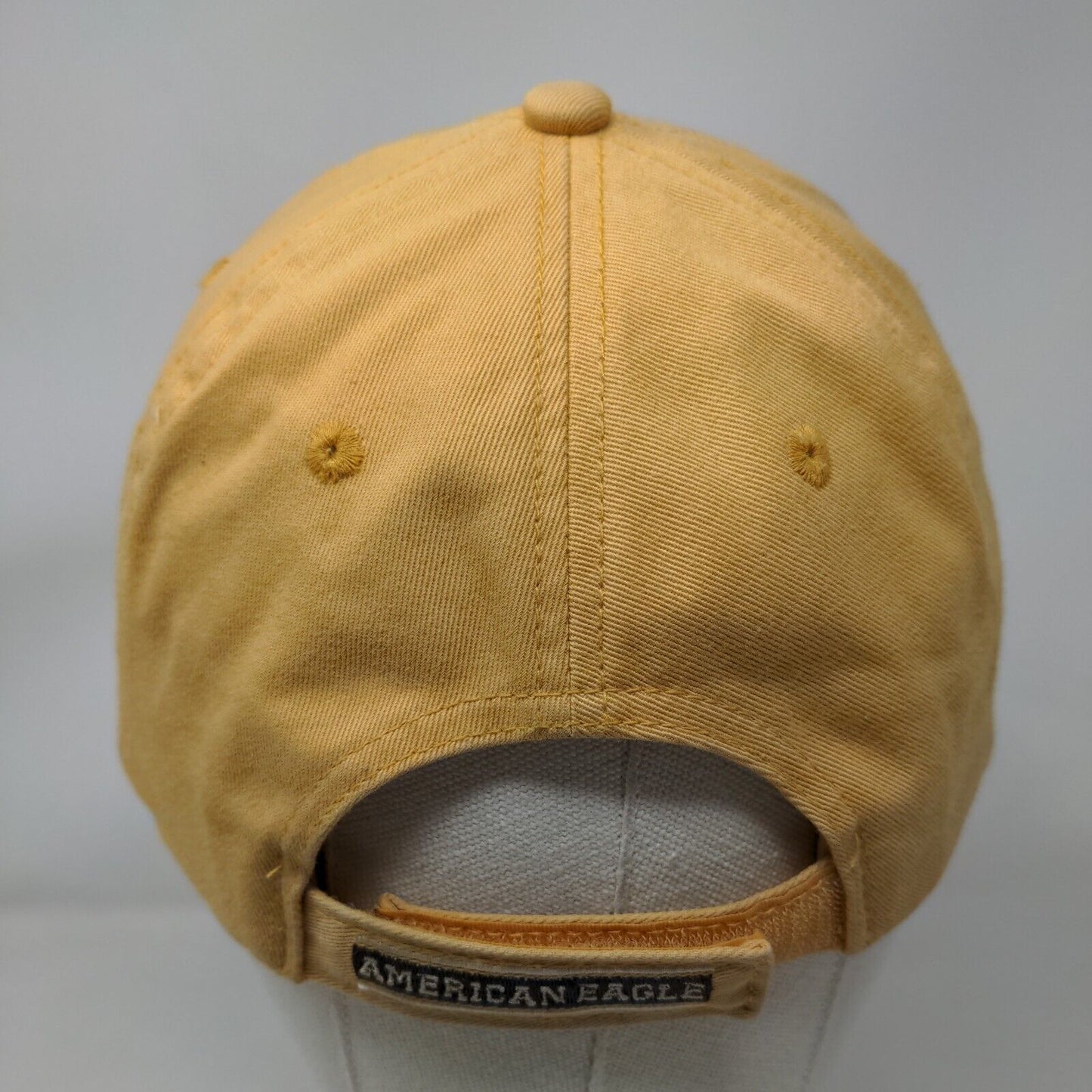 AE Athl. Dept. Est 1977 Strapback Hat Orangish-Tan OS Embroidered American Eagle