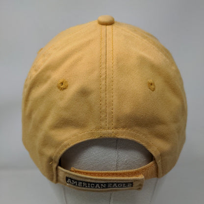 AE Athl. Dept. Est 1977 Strapback Hat Orangish-Tan OS Embroidered American Eagle