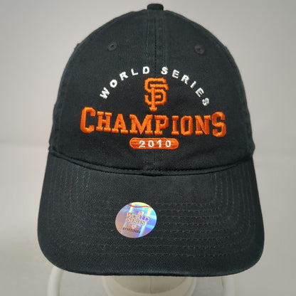 San Francisco Giants MLB Twins Ent Black Baseball Cap One Size 2010 WS Champ Hat