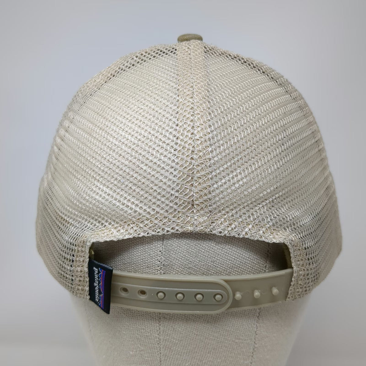 Patagonia Trucker Hat Brown One Size Mesh Back Fitz Roy Trout Fish Logo Snapback