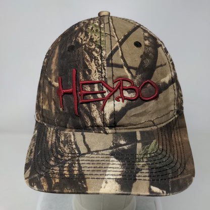 HEYBO Strapback Hat Camouflage One Size Adjustable Embroidered 6 Panel Cotton