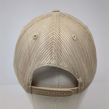 Ranchers Insurance Snapback Trucker Hat Tan One Size Mesh Back Otto