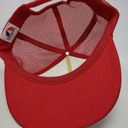 Headmost Trans America Glass Red Trucker Hat One Size Mesh Snapback Eagle