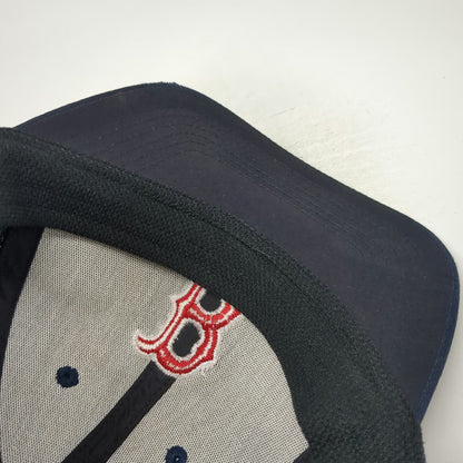 Boston Red Sox MLB OC Sports Baseball Cap Hat Blue One Size Mesh Logo Strapback
